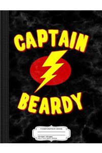 Captain Beardy Funny Beard Composition Notebook