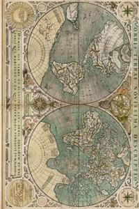 Cool Antique Globe Half Map Journal