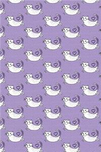 Bullet Journal Notebook for Cat Lovers Flying Cats Pattern 3