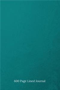 600 Page Lined Journal