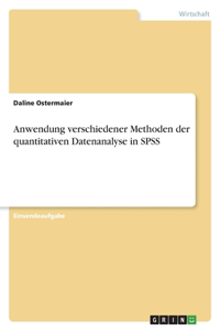 Anwendung verschiedener Methoden der quantitativen Datenanalyse in SPSS