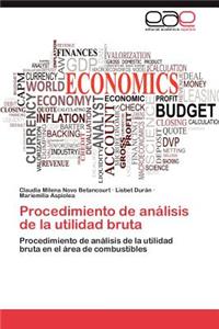 Procedimiento de Analisis de La Utilidad Bruta