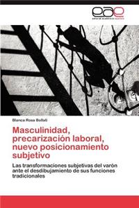 Masculinidad, Precarizacion Laboral, Nuevo Posicionamiento Subjetivo