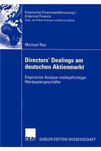 Directors' Dealings Am Deutschen Aktienmarkt