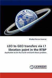 Leo to Geo Transfers Via L1 Libration Point in the Rtbp