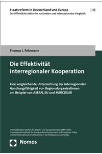 Die Effektivitat Interregionaler Kooperation