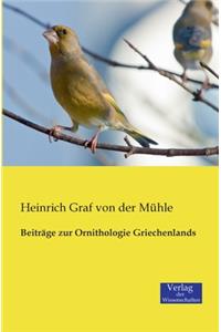 Beiträge zur Ornithologie Griechenlands
