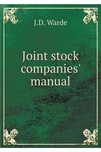 Joint Stock Companies' Manual