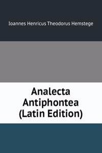 Analecta Antiphontea (Latin Edition)