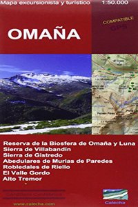 OMANA. MAPA EXCURSIONISTA Y TURISTICO