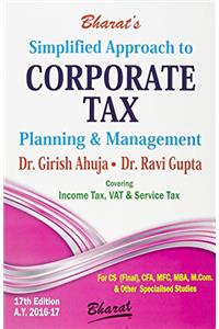 Simplified Approach to CORPORATE Tax Planning & Management