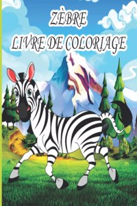 Zèbre Livre de Coloriage