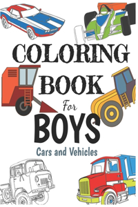 Coloring Book for Boys Cars And Vehicles