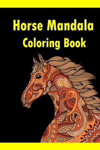 Horse Mandala Coloring Book
