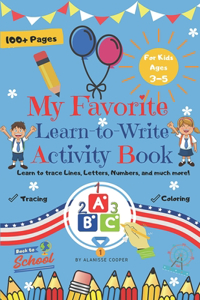My Favorite Learn-to-Write Activity Book
