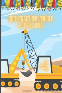 Constraction Vehicle Coloring Book