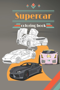 Supercar coloring book