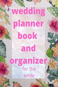 wedding planner book and organizer for the bride