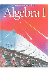 Holt Algebra 1: Student Edition Algebra 1 2001