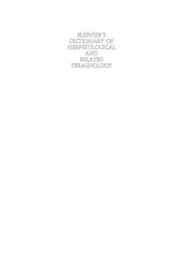 Elsevier's Dictionary of Herpetological and Related Terminology