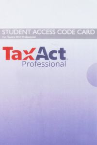 Taxact 2017 Access Card for Pearson's Federal Taxation 2019 Comprehensive