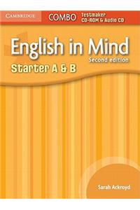 English in Mind Starter A and B Combo Testmaker CD-ROM and Audio CD