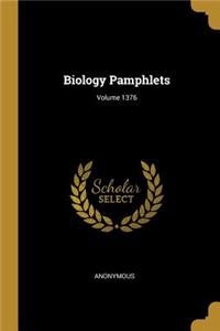 Biology Pamphlets; Volume 1376