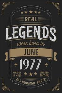 Real Legends were born in June 1977