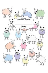 Sheep - Primary Composition Notebook