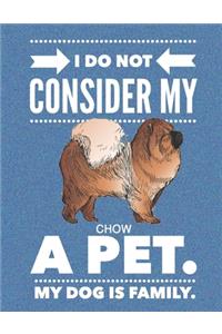 I Do Not Consider My Chow A Pet.