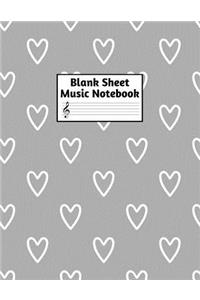 Blank Sheet Music Notebook