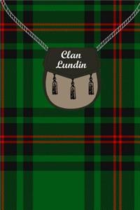 Clan Lundin Tartan Journal/Notebook