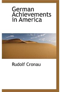 German Achievements in America