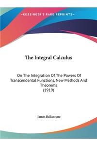 The Integral Calculus