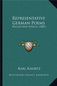 Representative German Poems