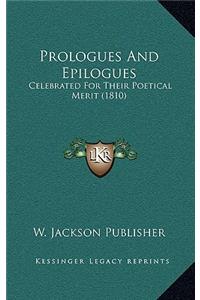 Prologues And Epilogues