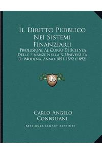 Il Diritto Pubblico Nei Sistemi Finanziarii