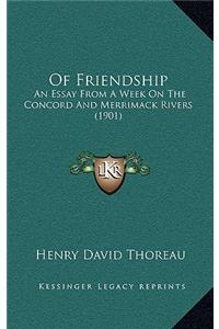 Of Friendship