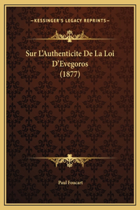Sur L'Authenticite De La Loi D'Evegoros (1877)