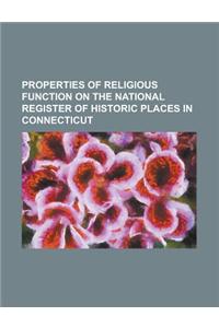 Properties of Religious Function on the National Register of Historic Places in Connecticut