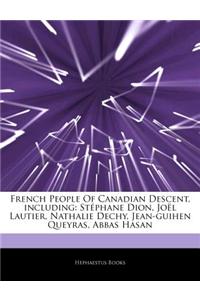 Articles on French People of Canadian Descent, Including
