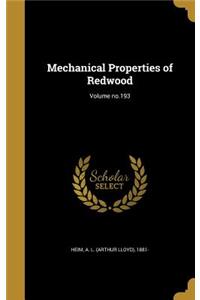 Mechanical Properties of Redwood; Volume no.193