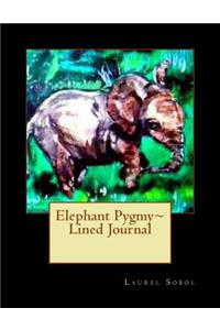 Elephant Pygmy Lined Journal