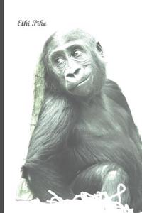Ethi Pike - Baby Gorilla Notebook / Extended Lines / Soft Matte Cover