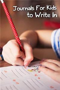 Journals For Kids To Write In