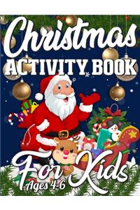 Christmas Activity Book For Kids Ages 4-6
