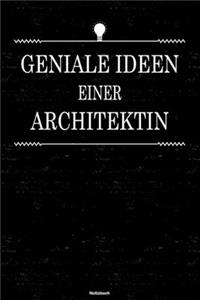 Geniale Ideen einer Architektin Notizbuch