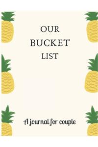 Our bucket list A journal for couple