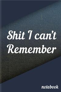Shit I Can't Remember