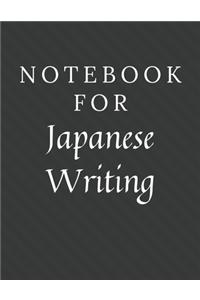 Notebook For Japanese Writing